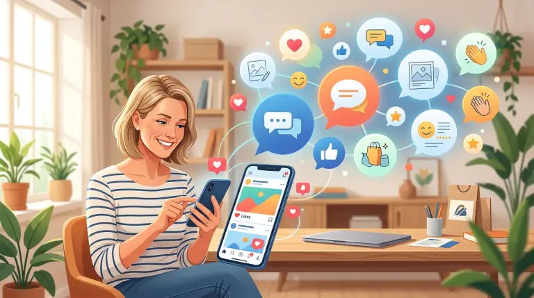 Social media marketing building trust through engagement, community, testimonials, and customer conversations
