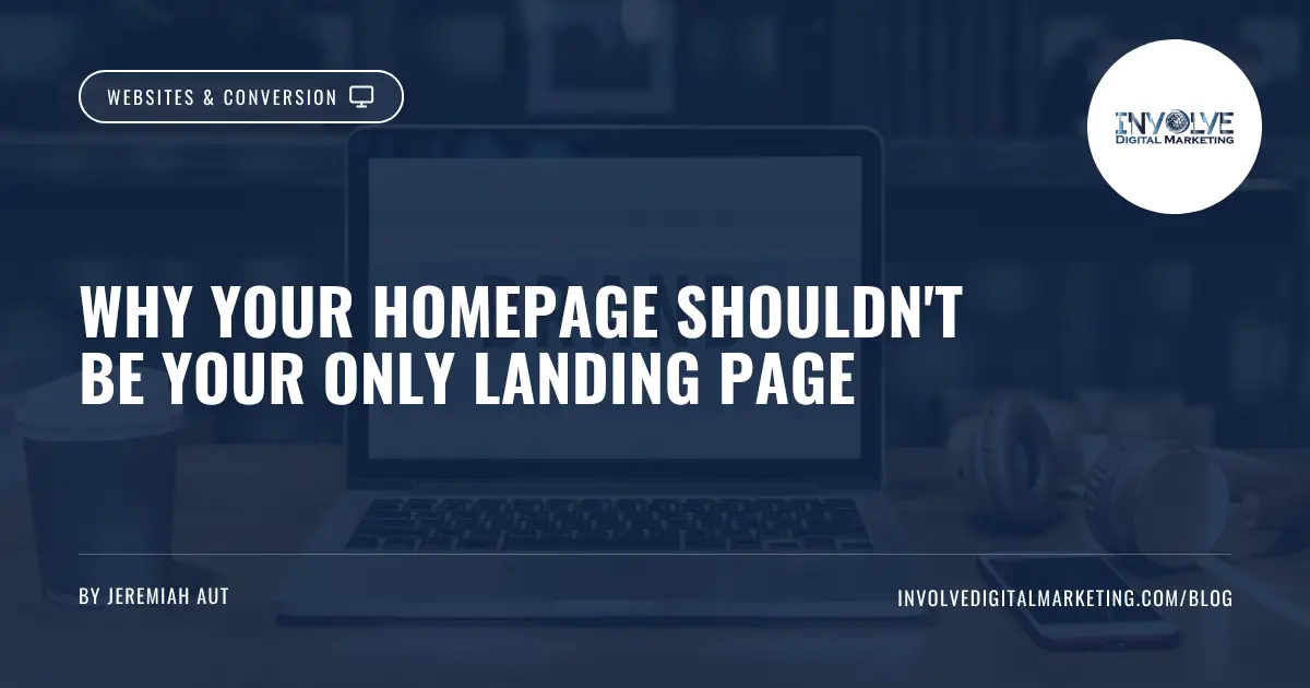 Landing page vs homepage layout comparison for conversion
