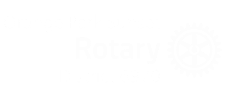 Rotary Club Logo Orange Park Sunset