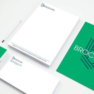 Brock cpa logo & collateral